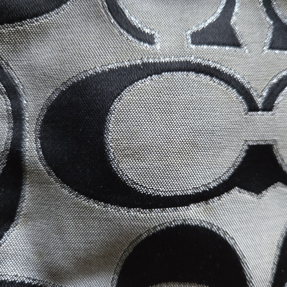 Coach Black and Gray Signature Medium Crossbody Bag - Picture 9 of 10